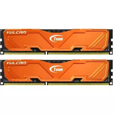 Модуль памяти для компьютера DDR3 8GB (2x4GB) 1600 MHz Xtreem Vulcan Orange Team (TLAED38G1600HC9DC01)