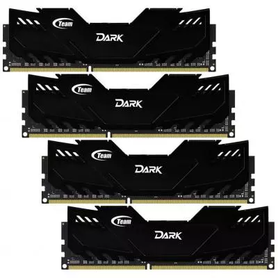 Модуль памяти для компьютера DDR3 32GB (4x8GB) 1600 MHz Dark Black Team (TDKED332G1600HC10AQC01)