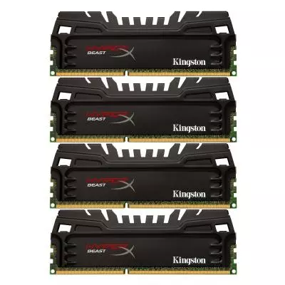 Модуль памяти для компьютера DDR3 16GB (4x4GB) 2400 MHz Beast Kingston Fury (ex.HyperX) (HX324C11T3K4/16)