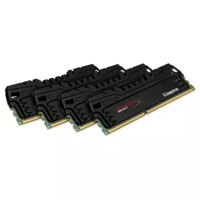 Модуль памяти для компьютера DDR3 32GB (4x8GB) 2400 MHz Beast Kingston Fury (ex.HyperX) (HX324C11T3K4/32) - 1