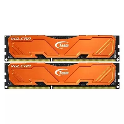 Модуль памяти для компьютера DDR3 8GB (2x4GB) 2400 MHz Vulcan ORANGE Team (TLAED38G2400HC11CDC01)