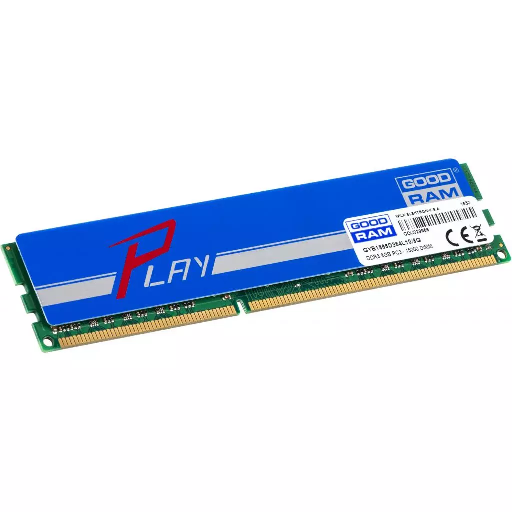 Модуль памяти для компьютера DDR3 8GB 1866 MHz PLAY Blue Goodram (GYB1866D364L10/8G) - 1