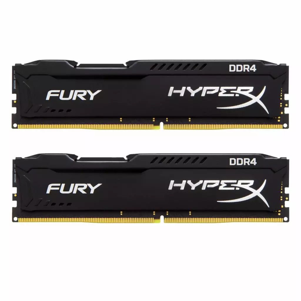 Модуль памяти для компьютера DDR4 8GB (2x4GB) 2133 MHz Fury Black Kingston Fury (ex.HyperX) (HX421C14FBK2/8)