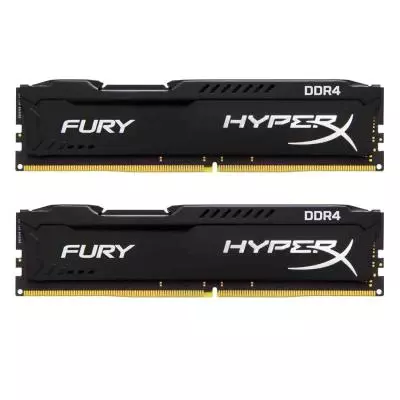Модуль памяти для компьютера DDR4 16GB (2x8GB) 2133 MHz Fury Black Kingston Fury (ex.HyperX) (HX421C14FBK2/16)