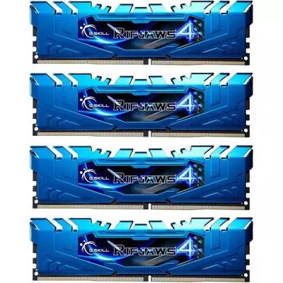Модуль памяти для компьютера DDR4 32GB (4x8GB) 2666 MHz Ripjaws4 Blue G.Skill (F4-2666C16Q-32GRB)
