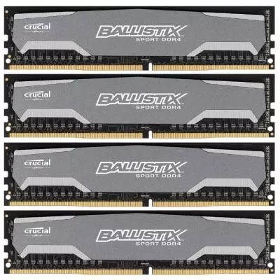 Модуль памяти для компьютера DDR4 32GB (4x8GB) 2400 MHz BallistiX Sport Micron (BLS4K8G4D240FSA)