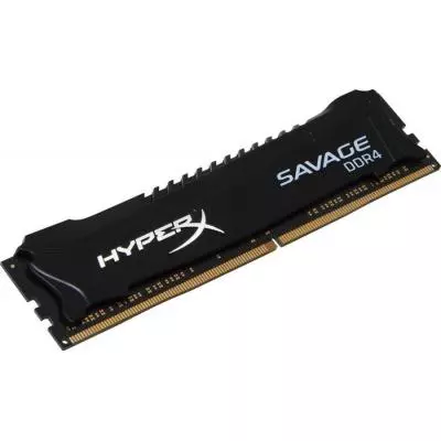 Модуль памяти для компьютера DDR4 4GB 2400 MHz Savage Black Kingston Fury (ex.HyperX) (HX424C12SB/4) - 1