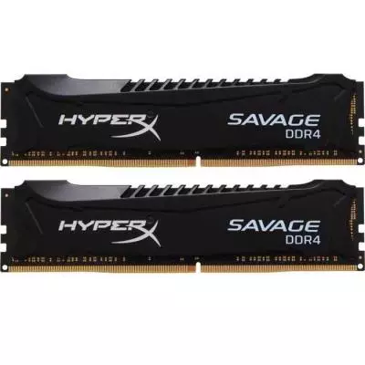 Модуль памяти для компьютера DDR4 8GB (2x4GB) 2800 MHz Savage Black Kingston Fury (ex.HyperX) (HX428C14SBK2/8)