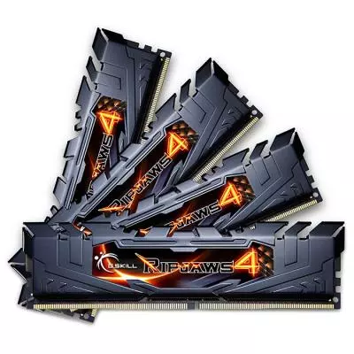 Модуль памяти для компьютера DDR4 16GB (4x4GB) 2400 MHz Ripjaws G.Skill (F4-2400C14Q-16GRK) - 1