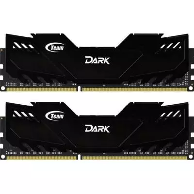 Модуль памяти для компьютера DDR4 8GB (2x4GB) 3000 MHz Dark Black Team (TDKED48G3000HC16ADC01)