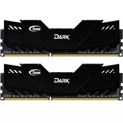 Модуль памяти для компьютера DDR4 16GB (2x8GB) 2666 MHz Dark Black Team (TDKED416G2666HC15ADC01)