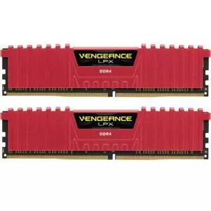 Модуль памяти для компьютера DDR4 16GB (2x8GB) 2400 MHz Vengeance LPX Red Corsair (CMK16GX4M2A2400C14R)
