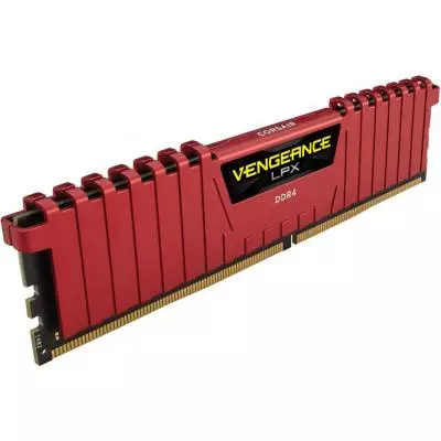 Модуль памяти для компьютера DDR4 4GB 2400 MHz Vengeance LPX Red Corsair (CMK4GX4M1A2400C14R) - 2 Модуль памяти для компьютера DDR4 4GB 2400 MHz Vengeance LPX Red Corsair (CMK4GX4M1A2400C14R) - 2
