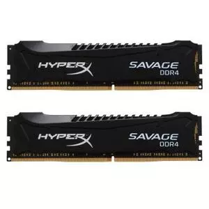Модуль памяти для компьютера DDR4 16GB (2x8GB) 2800 MHz HyperX Savage BLACK Kingston Fury (ex.HyperX) (HX428C14SB2K2/16)