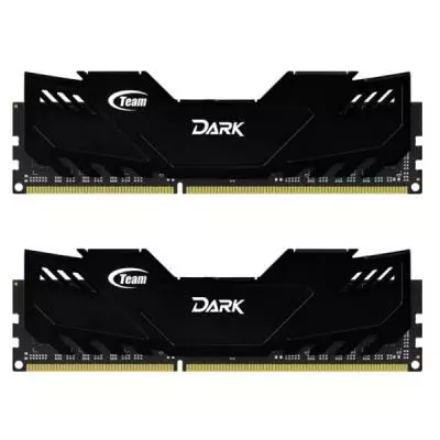 Модуль памяти для компьютера DDR4 16GB (2x8GB) 2800 MHz Dark Black Team (TDKED416G2800HC16ADC01)