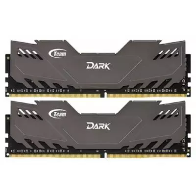 Модуль памяти для компьютера DDR4 16GB (2x8GB) 2800 MHz Dark Gray Team (TDGED416G2800HC16ADC01)