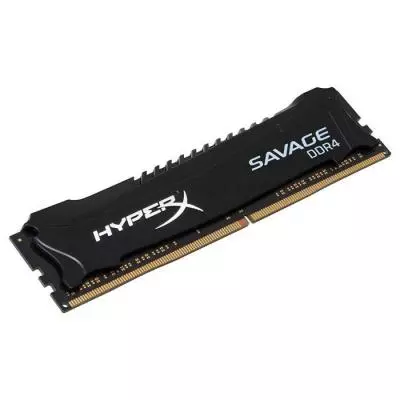 Модуль памяти для компьютера DDR4 4GB 2400 MHz HyperX Savage Black Kingston Fury (ex.HyperX) (HX424C12SB2/4)