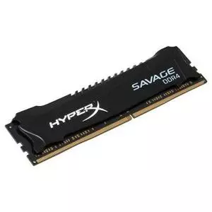 Модуль памяти для компьютера DDR4 4GB 2400 MHz HyperX Savage Black Kingston Fury (ex.HyperX) (HX424C12SB2/4)