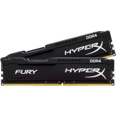 Модуль памяти для компьютера DDR4 16GB (2x8GB) 2133 MHz HyperX FURY Black Kingston Fury (ex.HyperX) (HX421C14FB2K2/16)