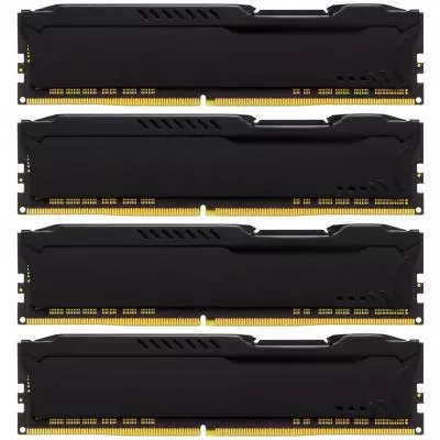 Модуль памяти для компьютера DDR4 32GB (4x8GB) 2400 MHz HyperX FURY Black Kingston Fury (ex.HyperX) (HX424C15FB2K4/32) - 2 Модуль памяти для компьютера DDR4 32GB (4x8GB) 2400 MHz HyperX FURY Black Kingston Fury (ex.HyperX) (HX424C15FB2K4/32) - 2