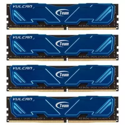 Модуль памяти для компьютера DDR4 32GB (4x8GB) 2800 MHz Vulcan Blue Team (TLBED432G2800HC16AQC01)