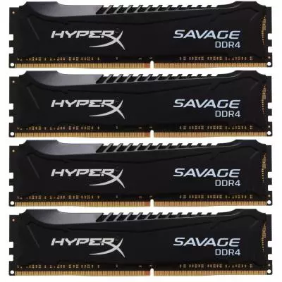 Модуль памяти для компьютера DDR4 32GB (4x8GB) 2800 MHz HyperX Savage Black Kingston Fury (ex.HyperX) (HX428C14SB2K4/32)