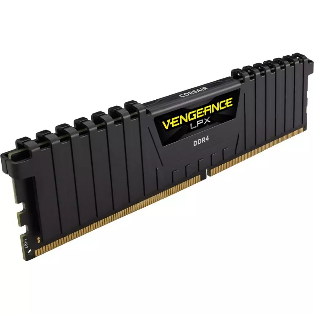 Модуль памяти для компьютера DDR4 16GB 2666 MHz Vengeance LPX Black Corsair (CMK16GX4M1A2666C16) - 1