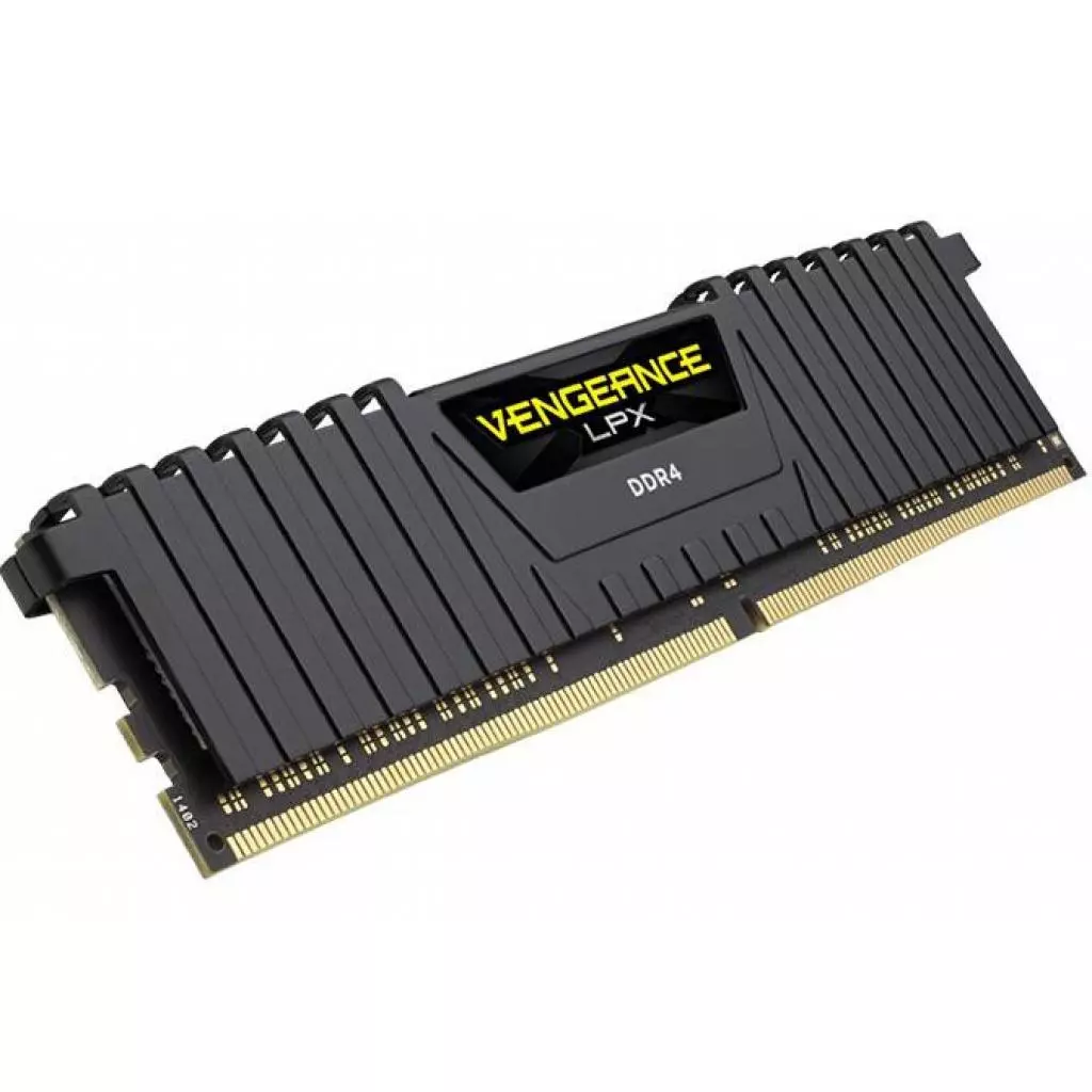 Модуль памяти для компьютера DDR4 8GB 2400 MHz Vengeance LPX Black Corsair (CMK8GX4M1A2400C16) - 2 Модуль памяти для компьютера DDR4 8GB 2400 MHz Vengeance LPX Black Corsair (CMK8GX4M1A2400C16) - 2