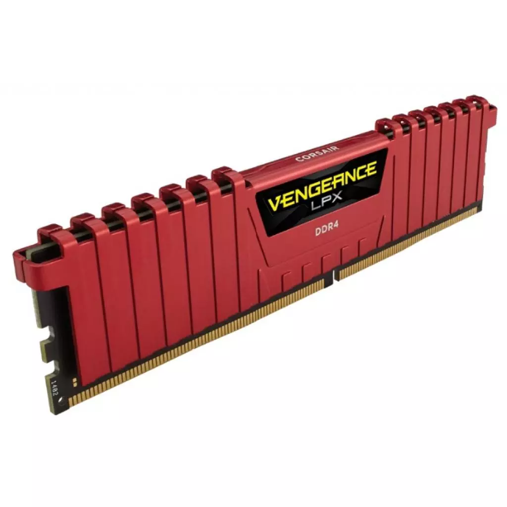 Модуль памяти для компьютера DDR4 16GB (2x8GB) 2400 MHz Vengeance LPX Red Corsair (CMK16GX4M2A2400C16R) - 3 Модуль памяти для компьютера DDR4 16GB (2x8GB) 2400 MHz Vengeance LPX Red Corsair (CMK16GX4M2A2400C16R) - 3