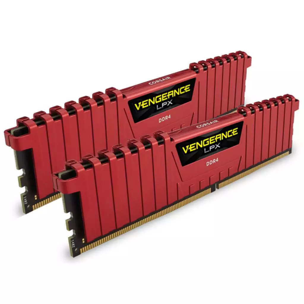 Модуль памяти для компьютера DDR4 8GB (2x4GB) 3000 MHz Vengeance LPX Red Corsair (CMK8GX4M2B3000C15R) - 1