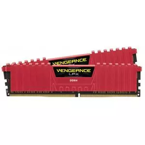 Модуль памяти для компьютера DDR4 8GB (2x4GB) 3000 MHz Vengeance LPX Red Corsair (CMK8GX4M2B3000C15R)