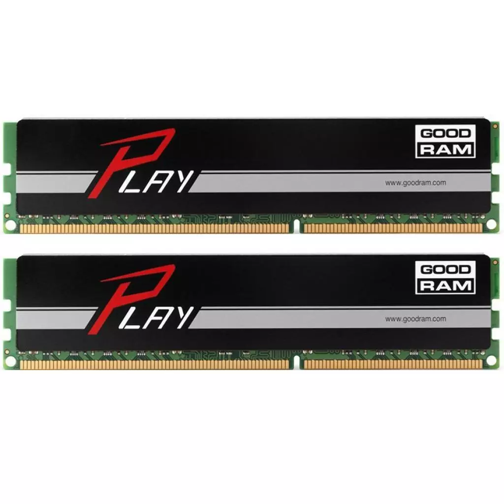 Модуль памяти для компьютера DDR4 16GB (2x8GB) 2133 MHz Play Black Goodram (GY2133D464L15/16GDC)