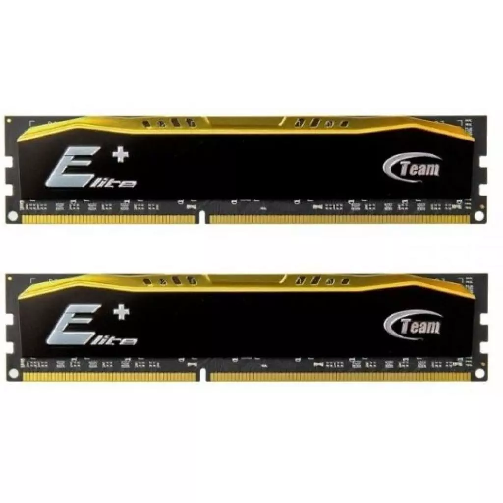 Модуль памяти для компьютера DDR4 16GB (2x8GB) 2133MHz Elite Plus Black Team (TPD416G2133HC15DC01)
