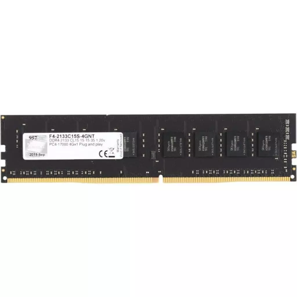 Модуль памяти для компьютера DDR4 4GB 2133 MHz G.Skill (F4-2133C15S-4GNT)