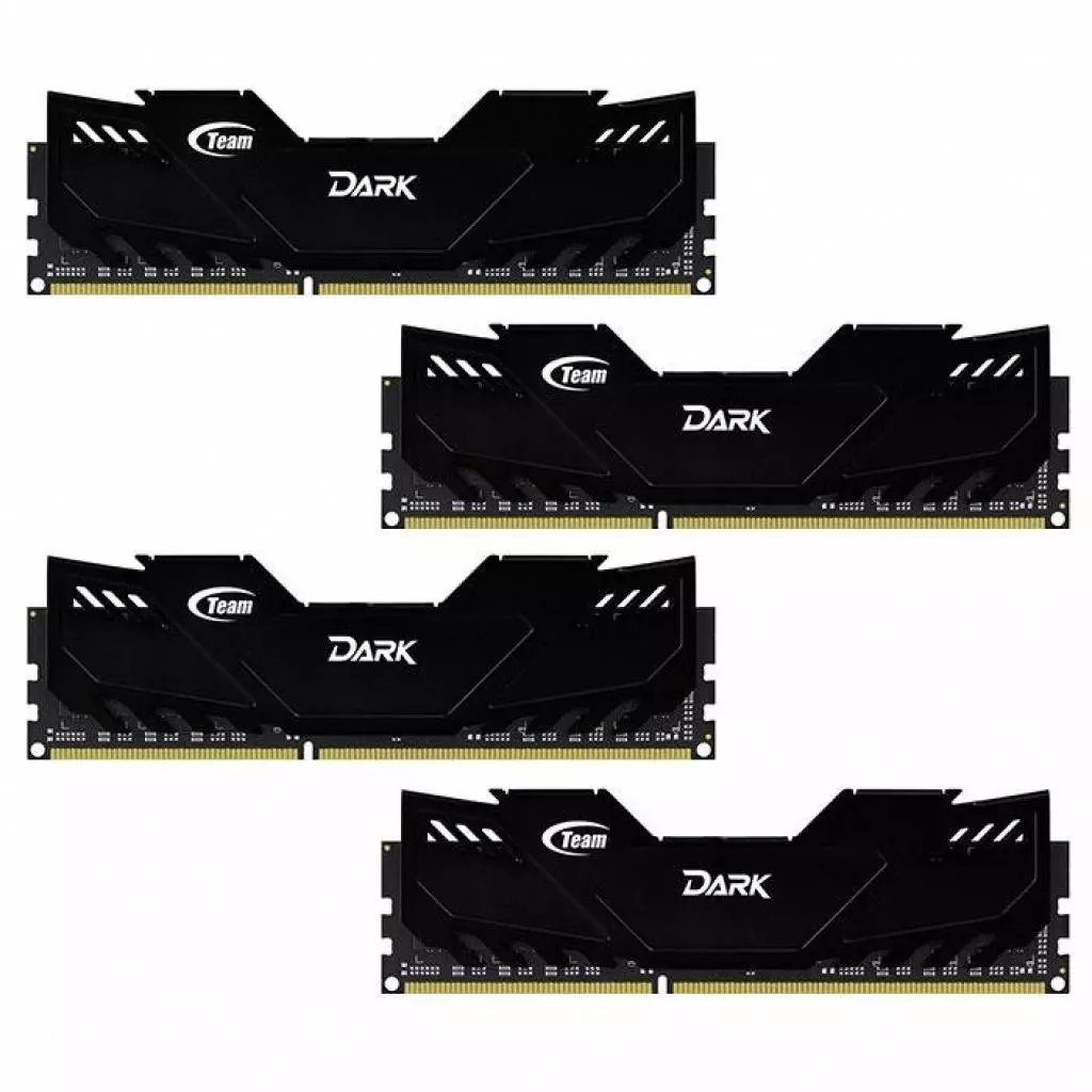 Модуль памяти для компьютера DDR4 32GB (4x8GB) 3000 MHz Dark Black Team (TDKED432G3000HC16AQC01)