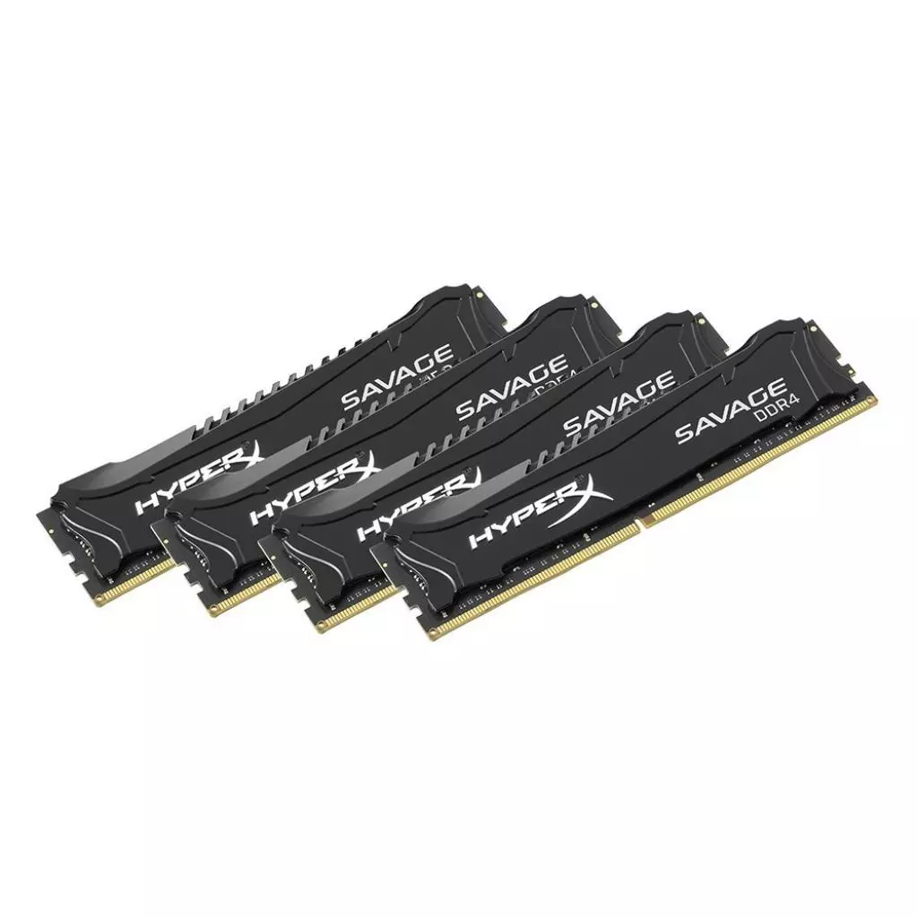 Модуль памяти для компьютера DDR4 64GB (4x16GB) 2666 MHz HyperX Savage BLACK Kingston Fury (ex.HyperX) (HX426C15SBK4/64) - 1 Модуль памяти для компьютера DDR4 64GB (4x16GB) 2666 MHz HyperX Savage BLACK Kingston Fury (ex.HyperX) (HX426C15SBK4/64) - 1