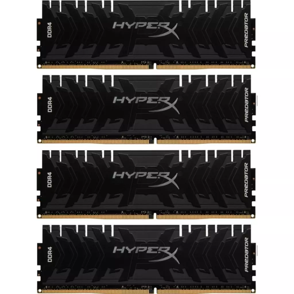 Модуль памяти для компьютера DDR4 64GB (4x16GB) 3000 MHz HyperX Predator Kingston Fury (ex.HyperX) (HX430C15PB3K4/64)
