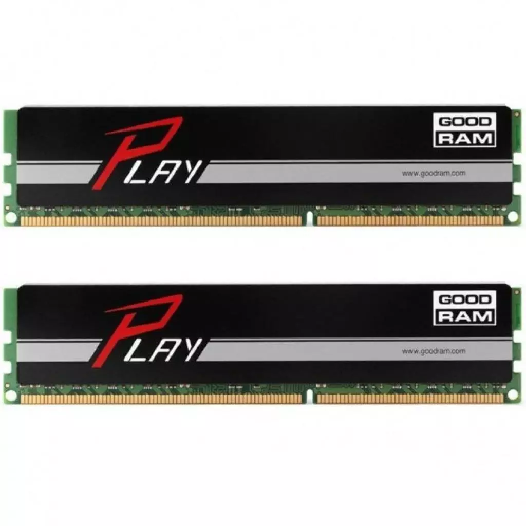 Модуль памяти для компьютера DDR4 16GB (2x8GB) 2133 MHz Play Black Goodram (GY2133D464L15S/16GDC)