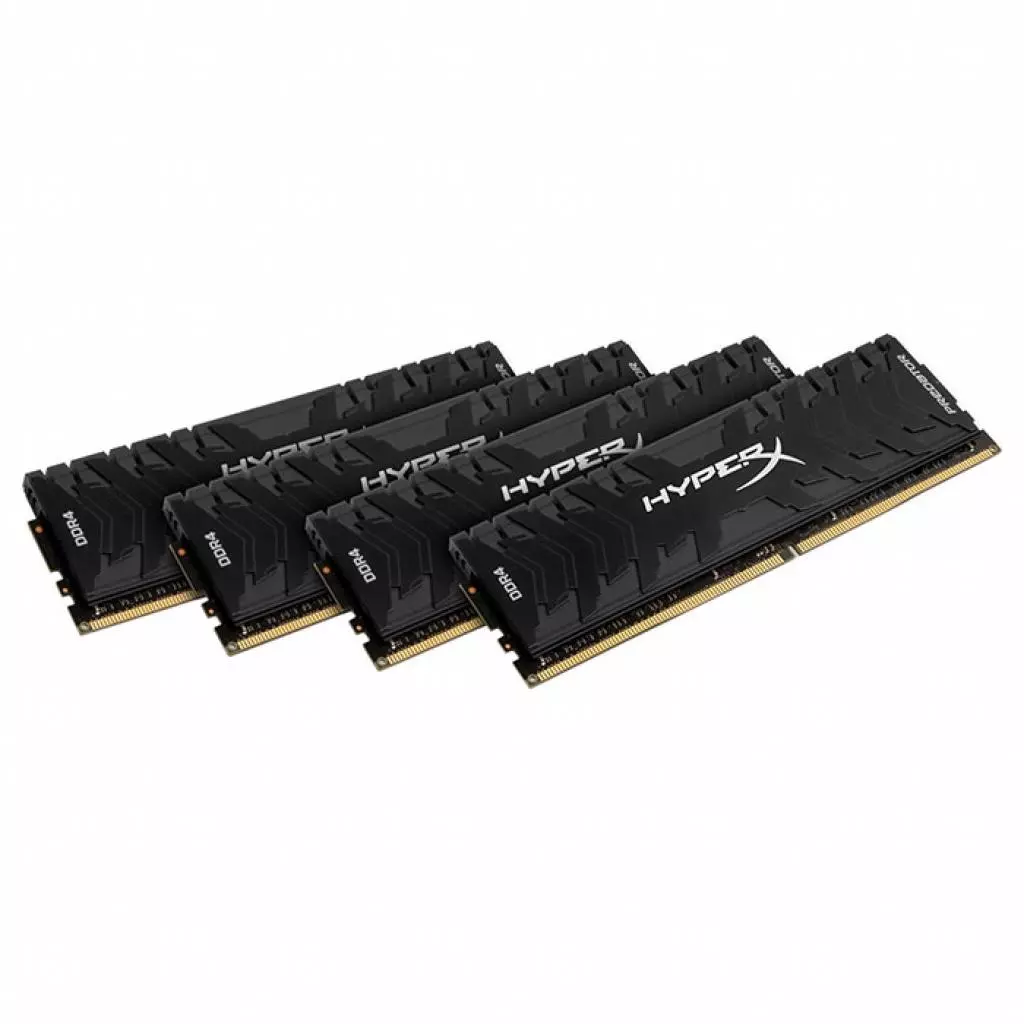 Модуль памяти для компьютера DDR4 16GB (4x4GB) 3200 MHz HyperX Predator Lifetime Kingston Fury (ex.HyperX) (HX432C16PB3K4/16) - 1
