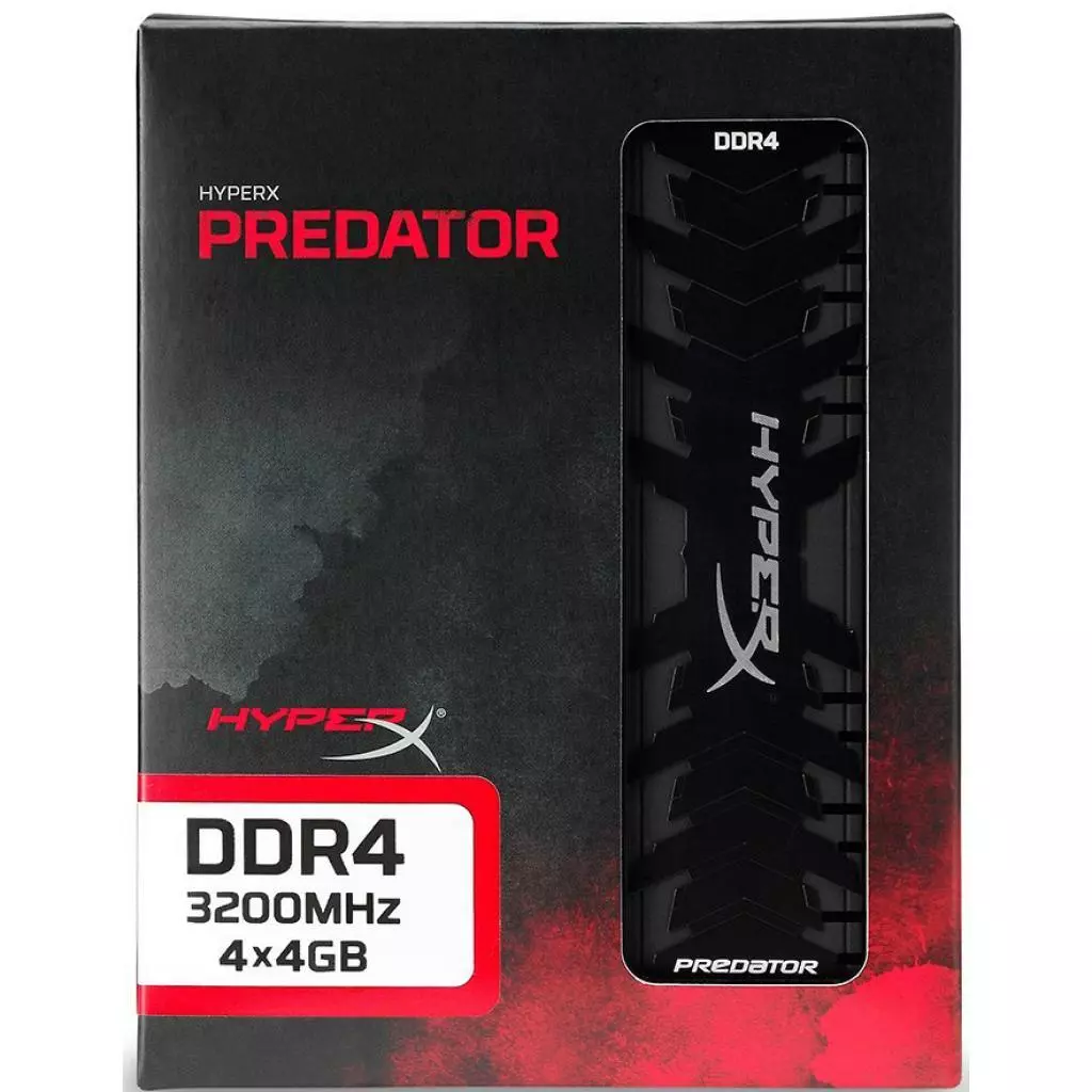 Модуль памяти для компьютера DDR4 16GB (4x4GB) 3200 MHz HyperX Predator Lifetime Kingston Fury (ex.HyperX) (HX432C16PB3K4/16) - 2