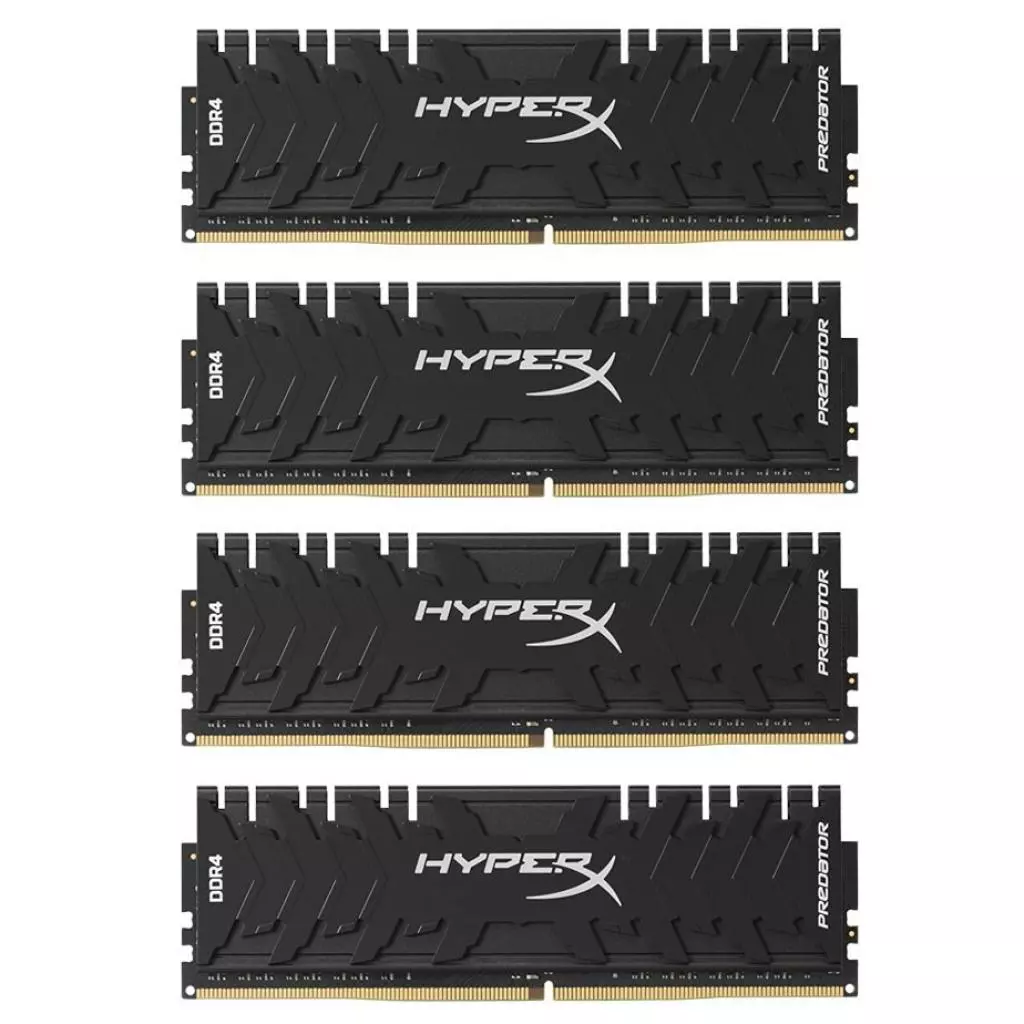 Модуль памяти для компьютера DDR4 16GB (4x4GB) 3200 MHz HyperX Predator Lifetime Kingston Fury (ex.HyperX) (HX432C16PB3K4/16)