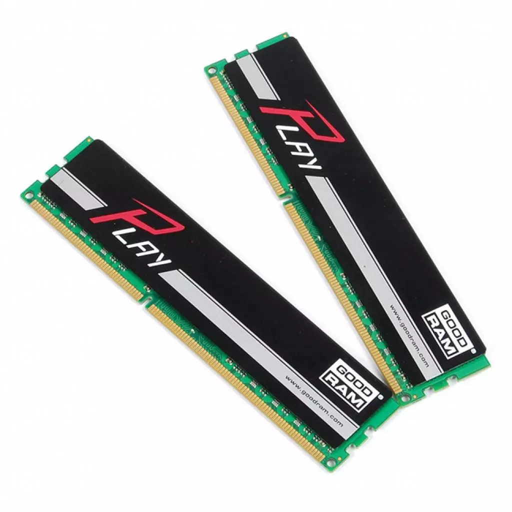 Модуль памяти для компьютера DDR4 16GB (2x8GB) 2400 MHz Play Black Goodram (GY2400D464L15S/16GDC) - 1 Модуль памяти для компьютера DDR4 16GB (2x8GB) 2400 MHz Play Black Goodram (GY2400D464L15S/16GDC) - 1