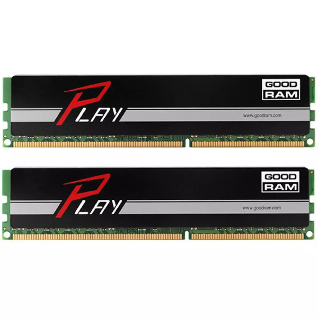 Модуль памяти для компьютера DDR4 16GB (2x8GB) 2400 MHz Play Black Goodram (GY2400D464L15S/16GDC)