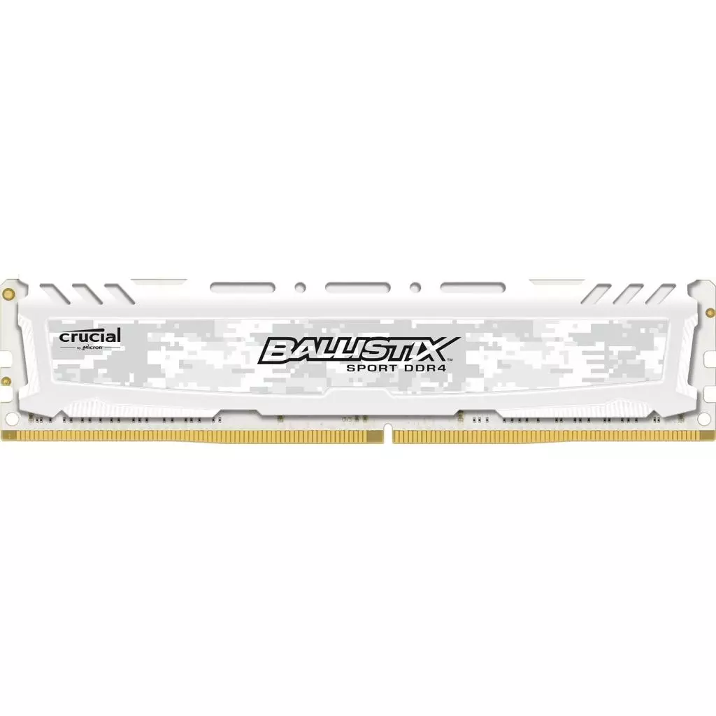 Модуль памяти для компьютера DDR4 16GB 2400 MHz Ballistix Sport LT White Micron (BLS16G4D240FSC)