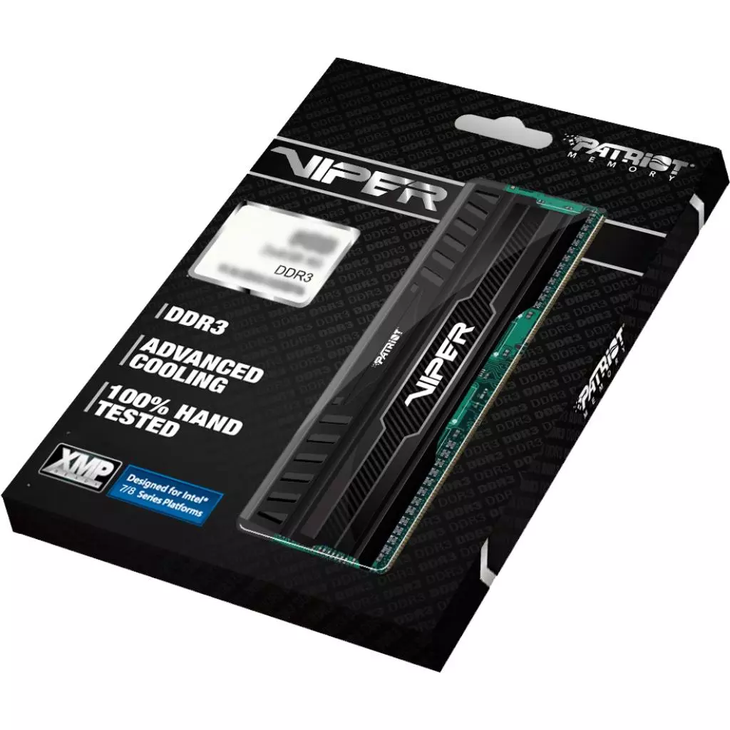 Модуль памяти для компьютера DDR3 8GB (2x4GB) 1866 MHz Viper 3 Patriot (PV38G186C0K) - 2 Модуль памяти для компьютера DDR3 8GB (2x4GB) 1866 MHz Viper 3 Patriot (PV38G186C0K) - 2