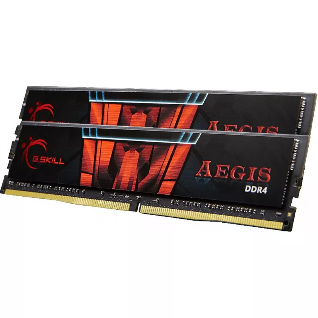 Модуль памяти для компьютера DDR4 8GB (2x4GB) 2400 MHz Aegis G.Skill (F4-2400C15D-8GIS) - 1 Модуль памяти для компьютера DDR4 8GB (2x4GB) 2400 MHz Aegis G.Skill (F4-2400C15D-8GIS) - 1
