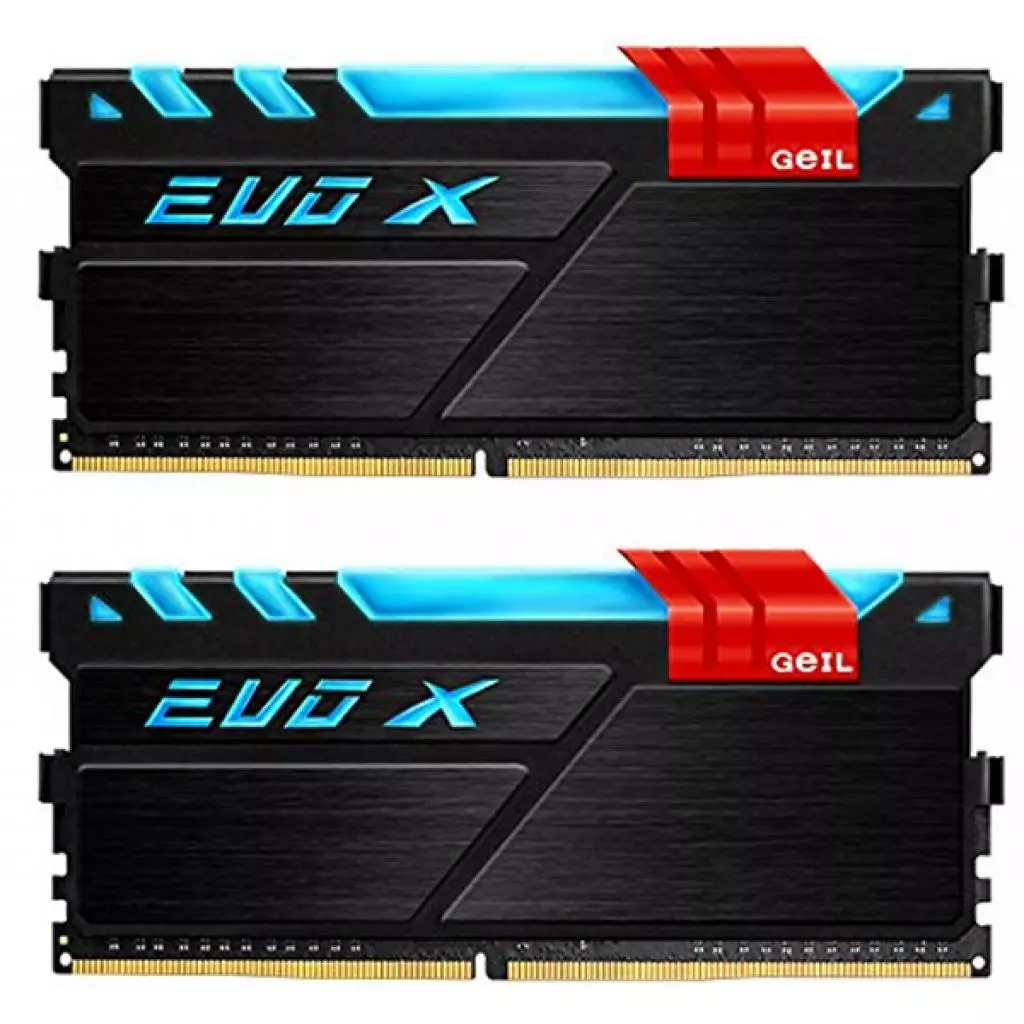 Модуль памяти для компьютера DDR4 16GB (2x8GB) 2400 MHz EVO X Geil (GEX416GB2400C16DC)