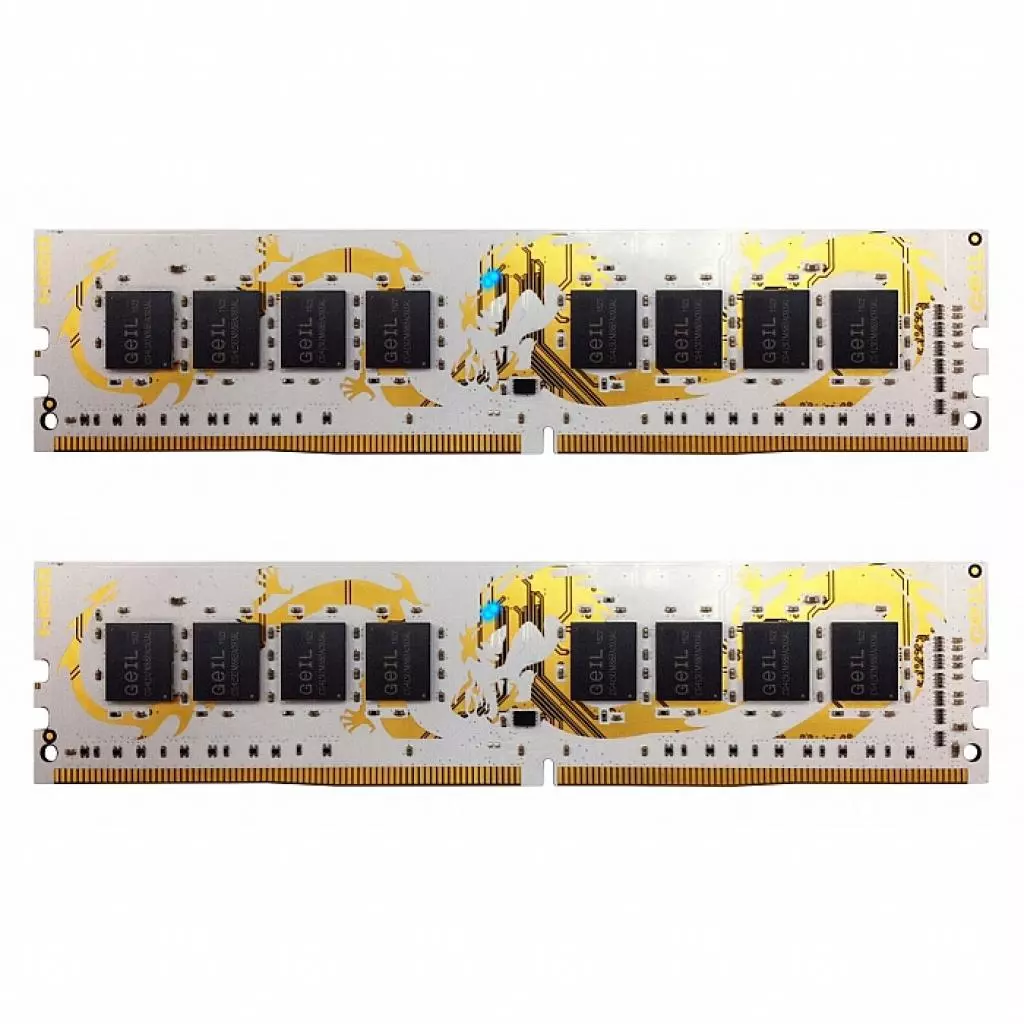 Модуль памяти для компьютера DDR4 32GB (2x16GB) 2400 MHz Dragon White Geil (GWB432GB2400C16DC)