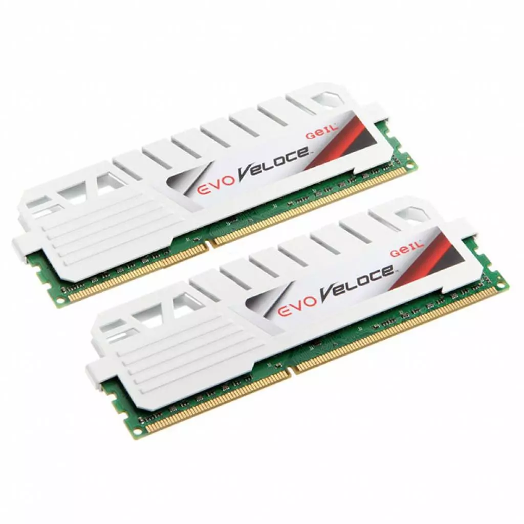 Модуль памяти для компьютера DDR3 8GB (2x4GB) 1600 MHz EVO Veloce Frost White Geil (GEW38GB1600C11DC) - 1 Модуль памяти для компьютера DDR3 8GB (2x4GB) 1600 MHz EVO Veloce Frost White Geil (GEW38GB1600C11DC) - 1