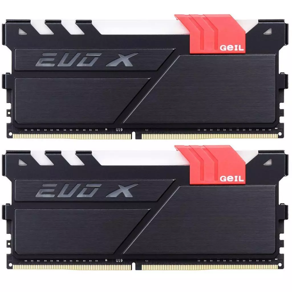 Модуль памяти для компьютера DDR4 8GB (2x4GB) 3000 MHz EVO X Black Geil (GEX48GB3000C15ADC)